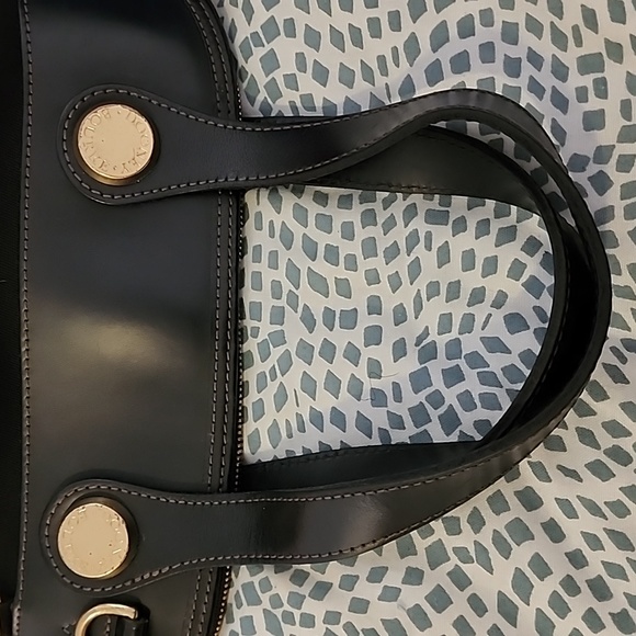 Dooney & Bourke Vintage Cabriolet Cloth w/ Leather Trim Satchel Midnight Black - Picture 13 of 16
